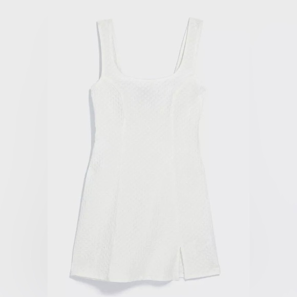 Urban Outfitters UO White Folly Fitted Notched Mini Dress - Picture 2 of 2